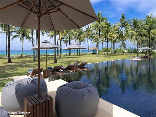 <p>Ananda is an absolute beachfront luxury villa comprising of 6 bedrooms + 1 kiddies room and accommodating 12 adults and 4 children. Set on pristine Natai beach in Phang Nga just north of Phuket the family friendly villa offers stunning views and sunsets over the Andaman Sea and features a 25m pool and large lawned gardens for games activity.&nbsp;</p>