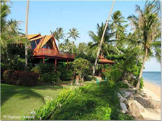 <p>Pad Thai is a beachfront Thai style beach house set within a small development on the beautiful north coast of Koh Samui. Large communal pool adjacent to the villa and kayaks available for guest use. Walk to nearby beach restaurants and <span style="font-size: 10pt;"><strong><span style="color: #000080;">C</span><span style="color: #000080;">an sleep up to 8 adults and 2 children.</span></strong></span></p>