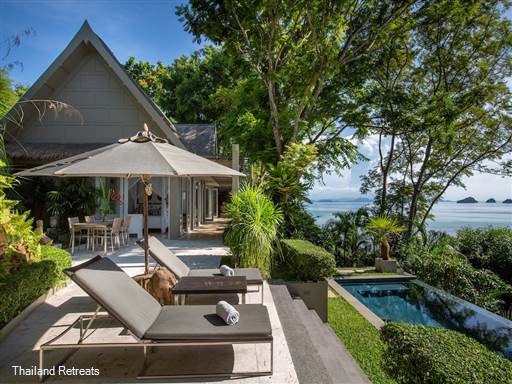 <p>The Headland Villa 1 is a stylish hideaway with a private pool in a beautiful location in the south west coast. Stunning west facing views and steps access down to a sandy cove. Restaurants within walking distance. <span style="font-size: 10pt;"><strong><span style="color: #000080;">Reduced rates for 1 bedroom occupancy only with exclusive use of the villa.</span></strong></span></p>