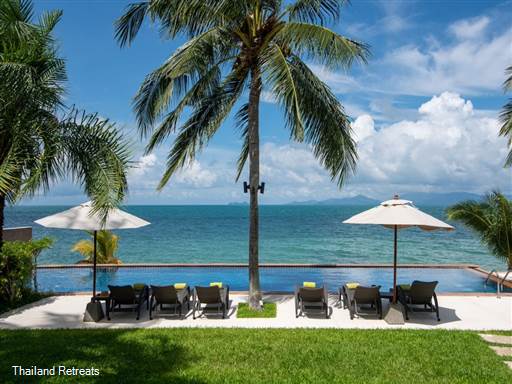 <p>The Lotus Beach Villa is a stylish luxury Koh Samui villa located on a beautiful beach in a small secure beach resort with stunning views to Koh Phangan. As well as having a private pool it has it&rsquo;s own gym, and billard table</p>