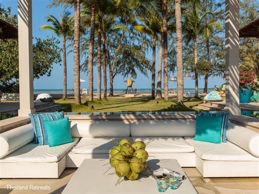 <p>Mia Beach Villa&nbsp;is a fabulous 6 bedroom luxury Koh Samui villa set at the northern tip of Chaweng Bay providing serenity and privacy yet within walking distance of the famous Chaweng Beach road with restaurants, bars, beach clubs and shops. Luxury services and a top class villa with great pool and outdoor lounge areas. <span style="color: #000080; font-size: 10pt;">Reduced rates for 3,4 &amp; 5 bedroom occupancy only with exclusive use of the villa certain seasons.</span></p>