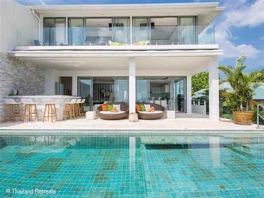 <p>Villa Sanctuary Apsara is a stylish 'penthouse' villa designed contemporary style boasting some of the best sunset views on the island. Located on a ridge within an exclusive development with a secure gate it is just a short drive to some of the best beaches on Koh Samui.</p>