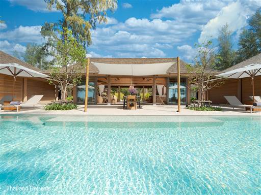 <p>The Pines on Natai Beach is a luxurious beachfront villa featuring a contemporary rustic design with five bedrooms. Located along Phang Nga's stunning coastline, it boasts a 20-meter lap pool, direct beach access, and spacious living areas. Enjoy personalised service from the attentive villa team, including a chef and concierge for activities like paddle boarding, all while taking in breathtaking sea views and sunsets.</p>