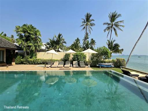 <p>Experience unparalleled luxury at Villa Sai Tai, a stunning five-bedroom villa on Koh Samui&rsquo;s southern shores. With breathtaking views of Tong Krut Beach, an infinity pool, and private beachfront pavilions, this oasis offers personalized services for an unforgettable tropical escape.</p>