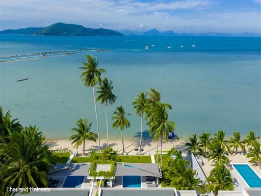 <p>Emotion Beachfront Villas comprises of 2 identical adjacent 5 bedroom luxury villas set in Thong Krut bay located in the south west of &nbsp;Koh Samui. Both the villas feature private pools and enjoy&nbsp;stunning views of the nearby islands. A retracting wall between the villas enables the indoor and outdoor living spaces to be shared and with a total of 10 bedrooms, the villa is perfect for a family retreat or to chill out with a group of friends.</p>